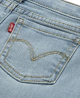 Levi's Little Girls 2-Piece Peplum Top and Wide Jeans Set