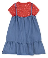Levi's Big Girls Layerable Dress with T-Shirt
