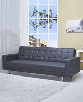 Gold Sparrow 87" Faux Leather Frankfort Convertible Sofa Bed, Created for Macy's