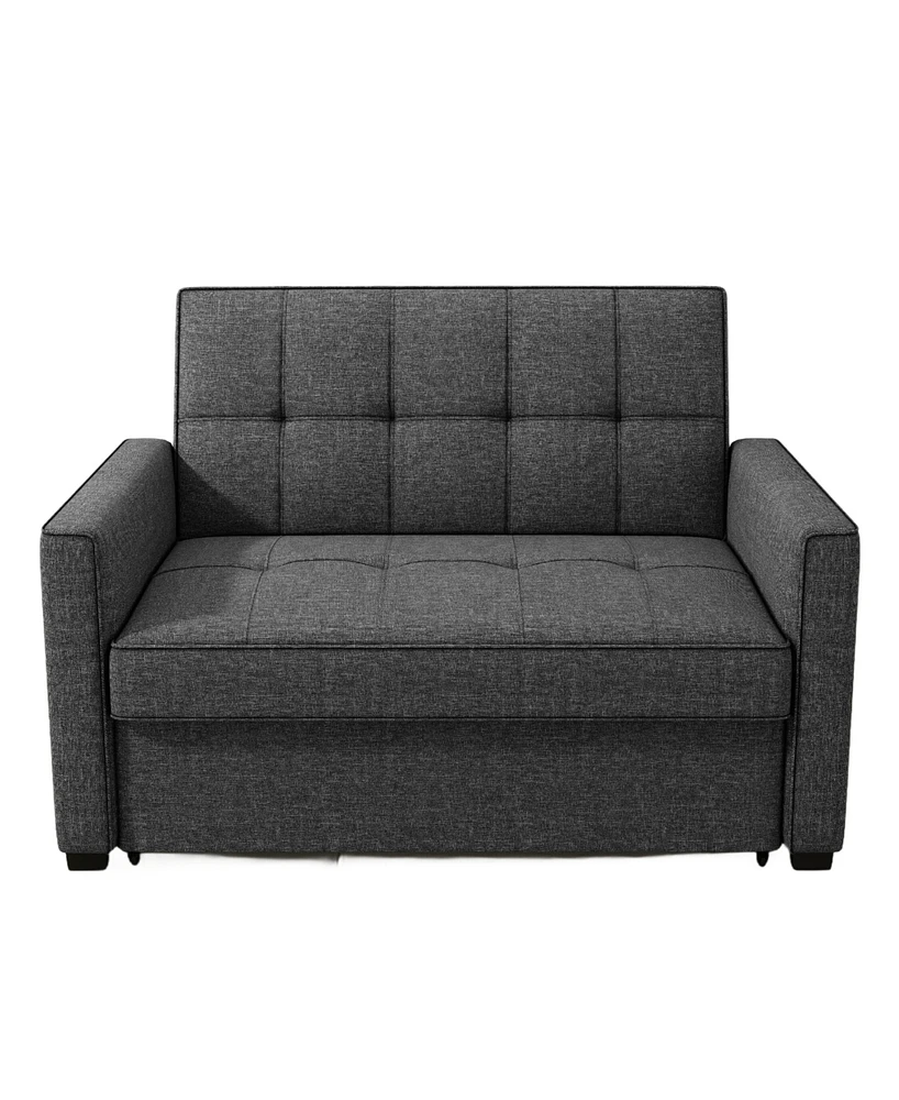 Gold Sparrow 51" Polyester Chandler Convertible Loveseat Bed, Created for Macy's