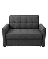 Gold Sparrow 51" Polyester Chandler Convertible Loveseat Bed, Created for Macy's