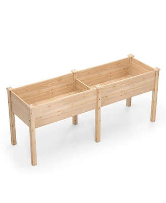 Large Raised Garden Bed with Drainage Holes and 6 Supporting Legs