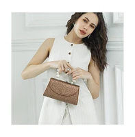 Women's The Reptilia Snowball Hand Bag - Tan Brown