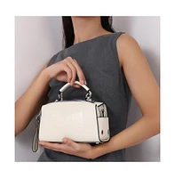 Women's The Croc Camera Sling Bag - Cream White
