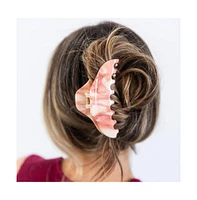 Large Claw Clip - Dusty Rose Marble