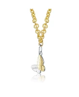Metamorphic Grace Butterfly Pendant Necklace