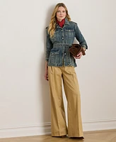 Lauren Ralph Women's Belted Denim Field Jacket