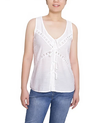 Ny Collection Women's Sleeveless V-Neck Blouse