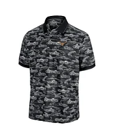 Tommy Bahama Men's Black Texas Longhorns Sport Bay View IslandZone Polo Shirt