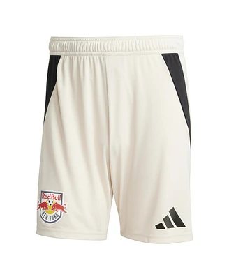 Adidas Men's Tan New York Red Bulls Away 2025 Stone Kit Authentic Shorts
