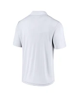 Fanatics Men's White New England Patriots Lockup Polo Shirt