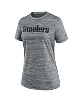 Nike Women's Heather Gray Pittsburgh Steelers Velocity Performance T-Shirt