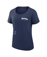 Nike Women's Navy Seattle Mariners Authentic Collection Performance Scoop Neck T-Shirt