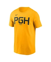 Nike Men's Bryan Reynolds Gold Pittsburgh Pirates Fuse City Connect Name Number T-Shirt