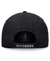Fanatics Men's Black Pittsburgh Penguins Front Office Ripstop Adjustable Hat