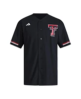 Adidas Men's Black Texas Tech Red Raiders Replica Baseball Jersey