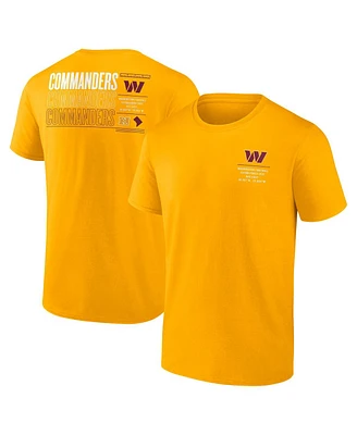 Fanatics Men's Gold Washington Commanders Repeat Stats T-Shirt