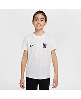 Nike Big Boys and Girls White Chelsea 2025/26 Academy Pro Pre-Match Jersey