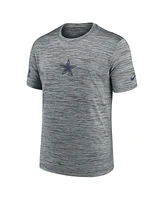 Nike Men's Gray Dallas Cowboys Sideline Velocity Performance T-Shirt