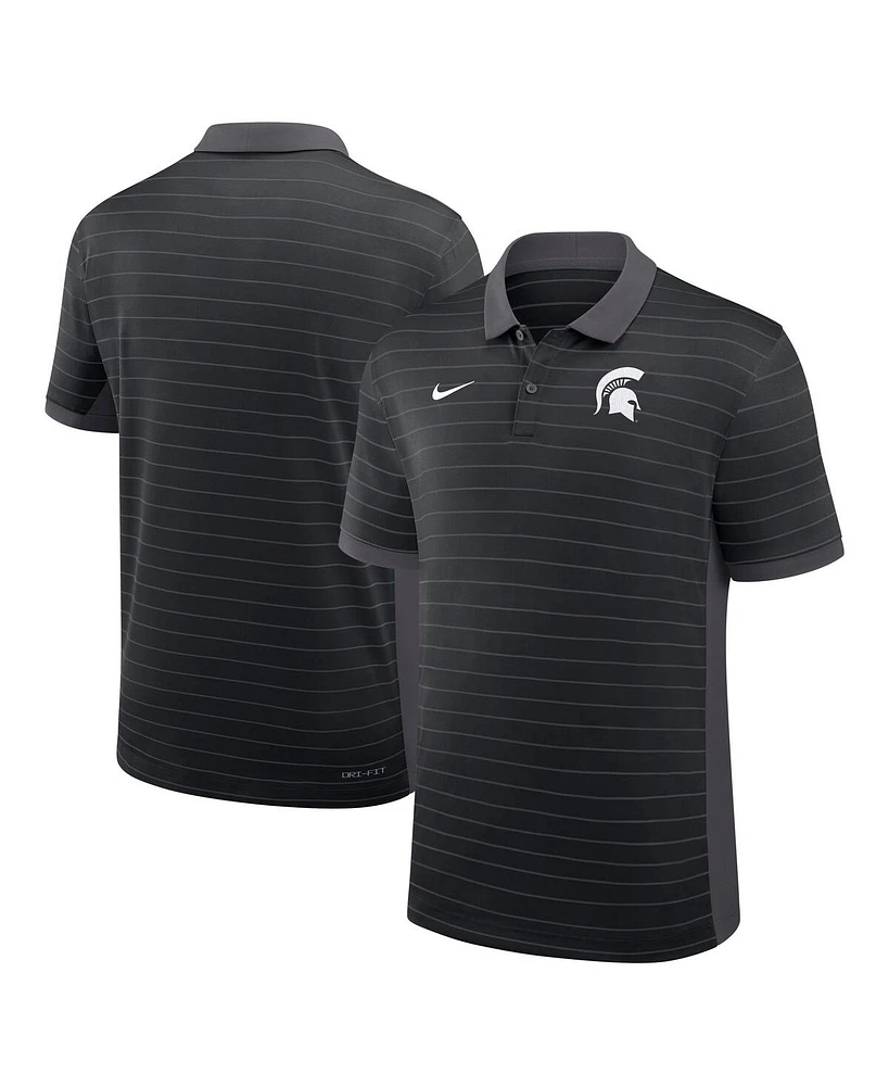Nike Men's Michigan State Spartans 2025 Early Season Coaches Sideline Victory Stripe Performance Polo Shirt