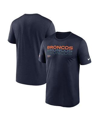 Nike Men's Navy Denver Broncos Sideline Legend Performance T-Shirt