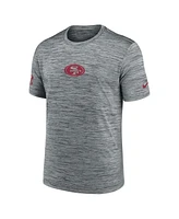 Nike Men's Gray San Francisco 49ers Sideline Velocity Performance T-Shirt