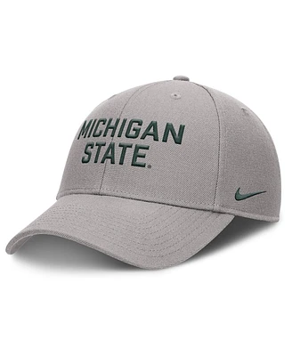 Nike Men's Gray Michigan State Spartans Rise Practice Adjustable Hat