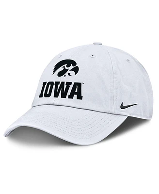 Nike Men's White Iowa Hawkeyes 2025 Sideline Club Adjustable Hat