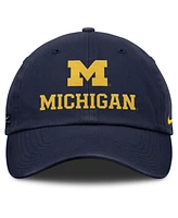 Nike Men's Navy Michigan Wolverines 2025 Sideline Club Adjustable Hat