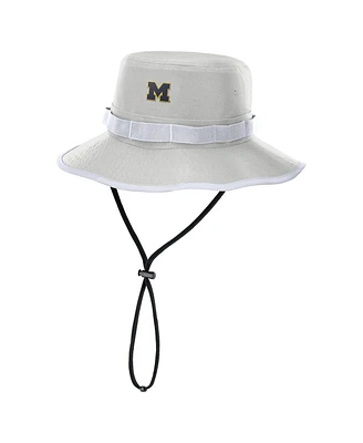 Nike Men's Gray Michigan Wolverines 2025 Sideline Apex Boonie Bucket Hat