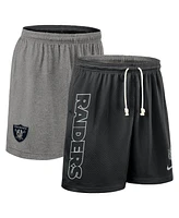 Nike Men's Black Las Vegas Raiders Sideline Reversible Performance Shorts