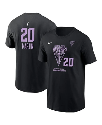 Nike Men's Kate Martin Eclipse Black Golden State Valkyries Explorer Edition Name Number T-Shirt