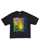 New Era Men's Black York Knicks Sport Classics Enzyme Washed T-Shirt