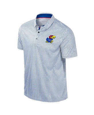 Colosseum Men's Royal Kansas Jayhawks Big Tall Marty Rival Polo Shirt