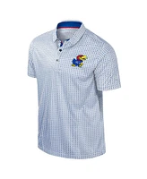 Colosseum Men's Royal Kansas Jayhawks Big Tall Marty Rival Polo Shirt