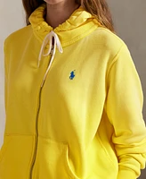 Polo Ralph Lauren Women's Lightweight Fleece Full-Zip Hoodie Sweatshirt