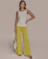 Donna Karan New York Petite Shoulder-Twist Sleeveless Top