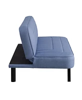 Serta 66.1" Polyester Forrest Convertible Futon