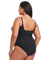 Bleu by Rod Beattie Plus Square-Neck Swimsuit