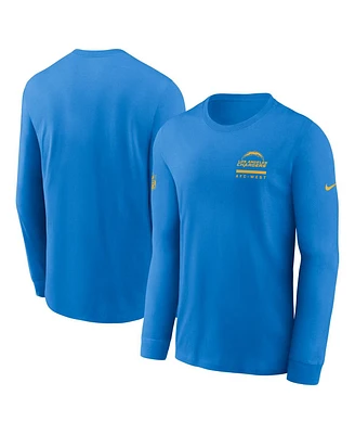 Nike Men's Powder Blue Los Angeles Chargers Sideline Performance Long Sleeve T-Shirt