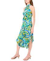 Msk Petite Halter Wide-Leg Jumpsuit