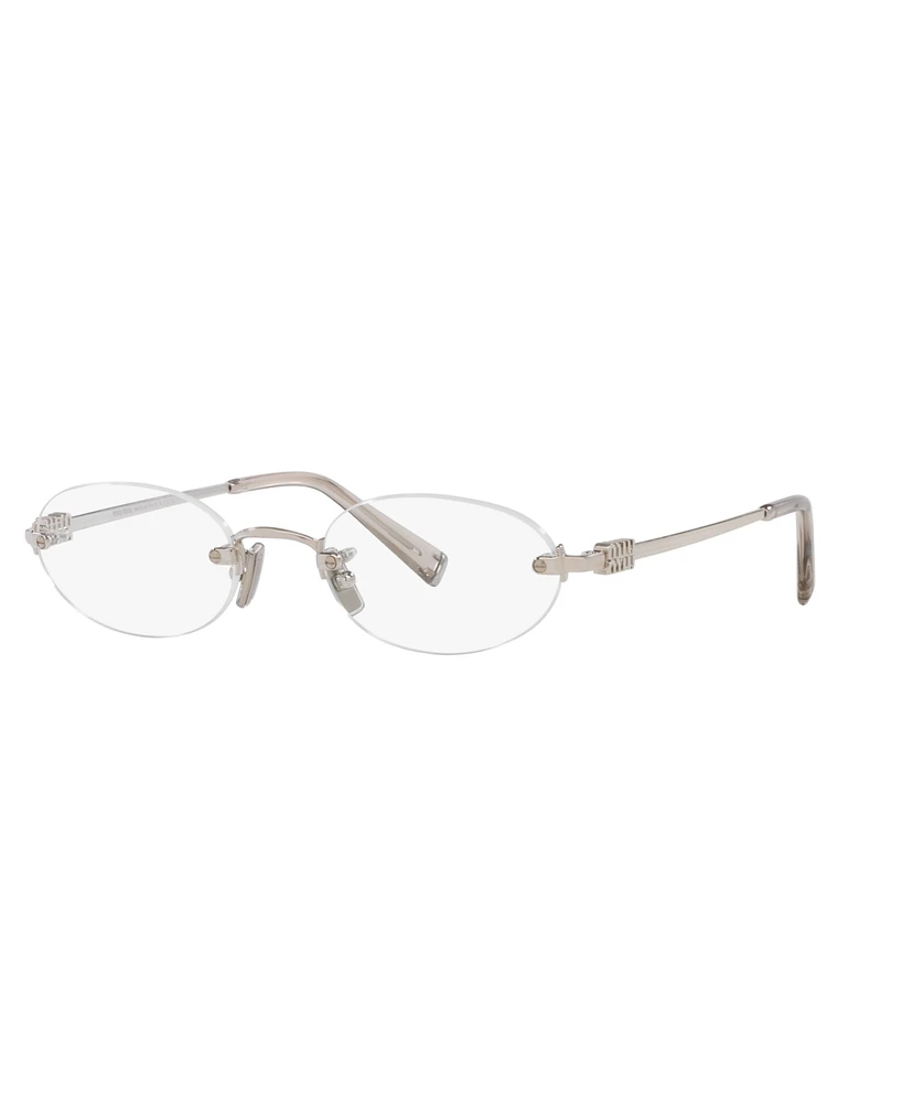 Miu Miu Women's Oval Eyeglasses, Mu 53WV