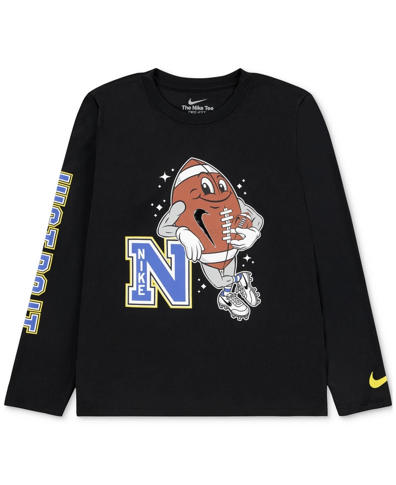 Nike Toddler & Little Boys Football Graphic Long-Sleeve Dri-fit T-Shirt