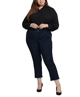 Nydj Plus Marilyn Ankle Straight Pull On Jeans