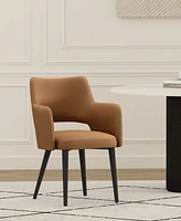 Manhattan Comfort 33.9" Faux Leather Tremont Dining Armchair