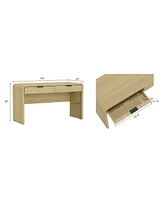 Manhattan Comfort 54" Medium Density Fiberboard Grace Modern 2-Drawer Home Office Desk
