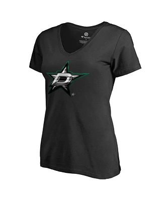 Fanatics Mto Label Women's Black Dallas Stars Midnight Mascot V-Neck T-Shirt
