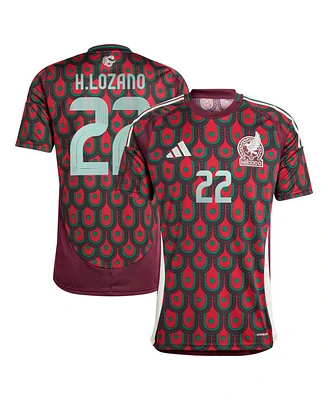 Adidas Men's Hirving Lozano Burgundy Mexico National Team 2024 Home Replica Player Jersey