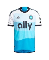 Adidas Men's Wilfried Zaha Blue Charlotte Fc 2024 the Carolina Kit: Explore Authentic Player Jersey