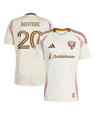 Adidas Men's Christian Benteke Natural D.c. United 2025 the Soul Kit Replica Player Jersey
